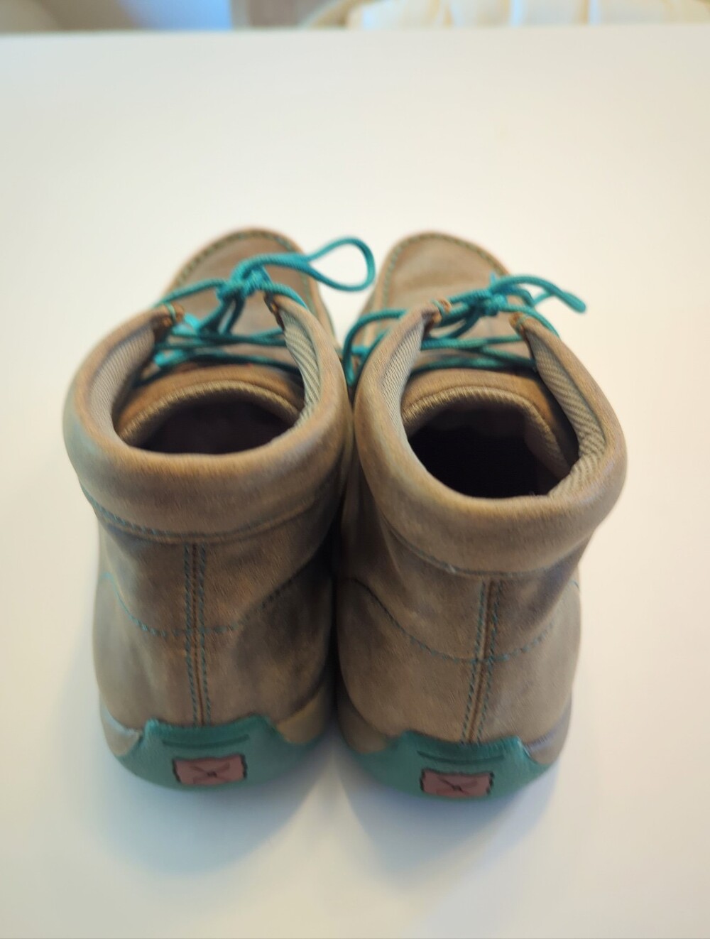 Twisted X Leather Chukka Driving Mocs Lace-Up Shoes Size 10 Brown WDM0020 EUC - Picture 8 of 12